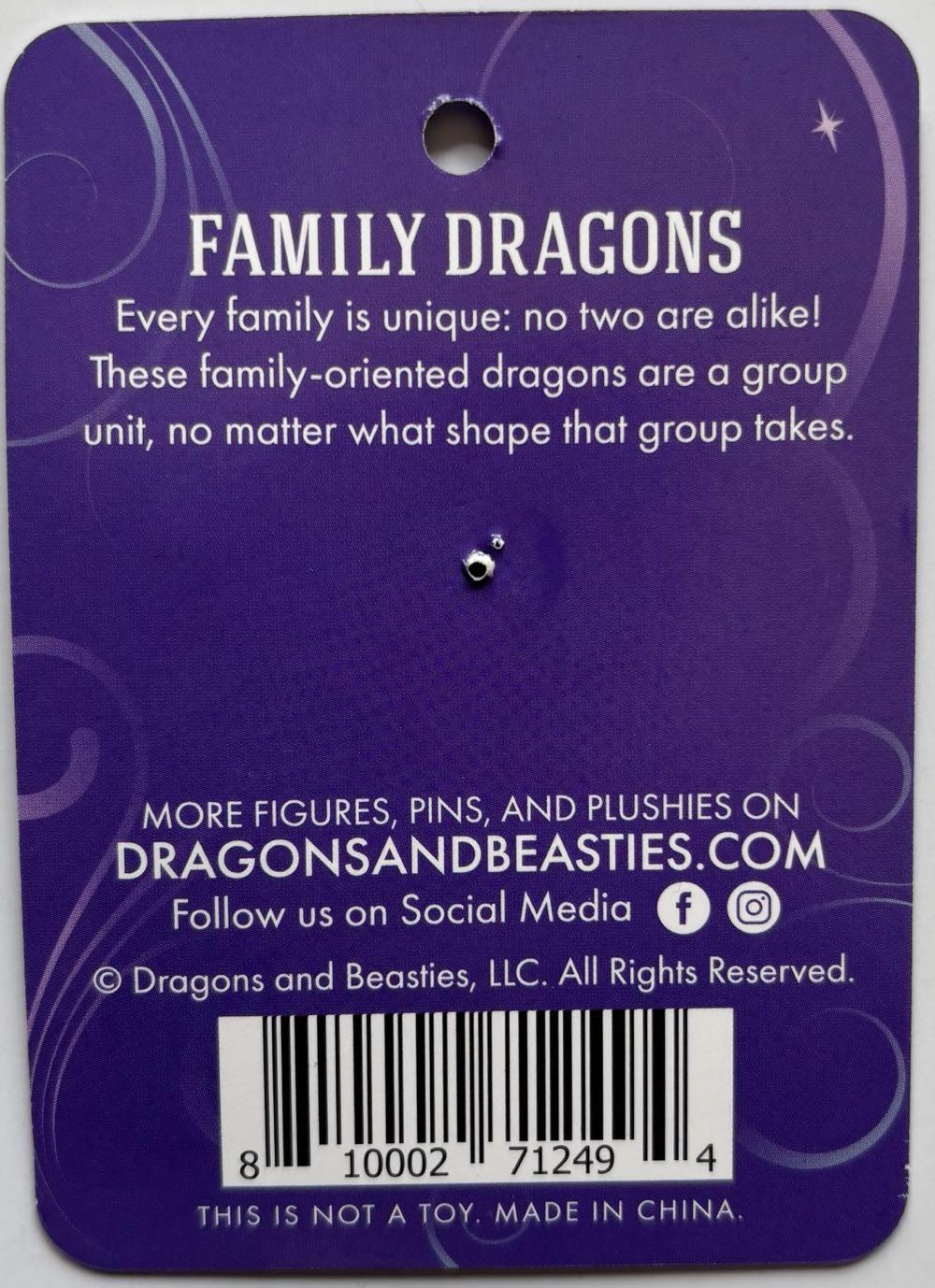 D&B Yellow Family Dragon - Enamel Pin pin collectible [Barcode 810002712494] - Main Image 2
