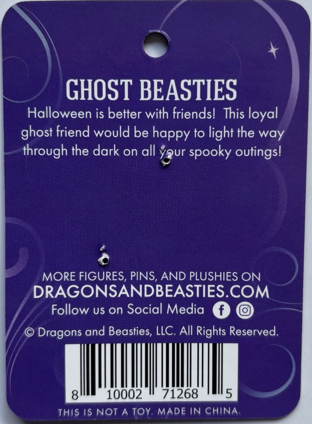 D&B Wisp Ghost Dragon - Enamel Pin pin collectible [Barcode 810002712685] - Main Image 2