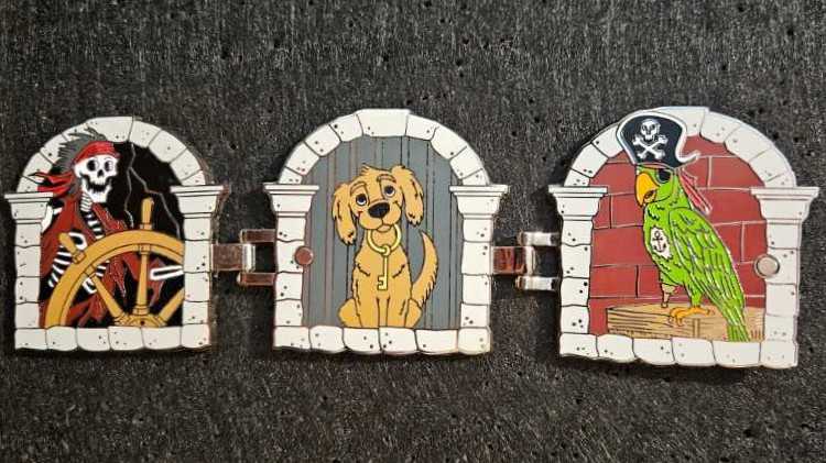 Pirates Of The Caribbean: Skeleton Dog And Parrot Opener - Disney pin collectible - Main Image 2
