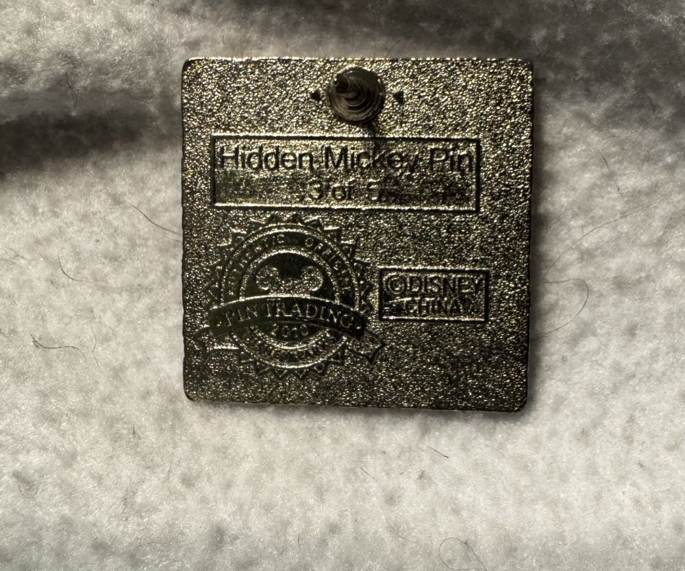 Hidden Mickey Mouse Mystery Pin, Blue Mickey  pin collectible - Main Image 2