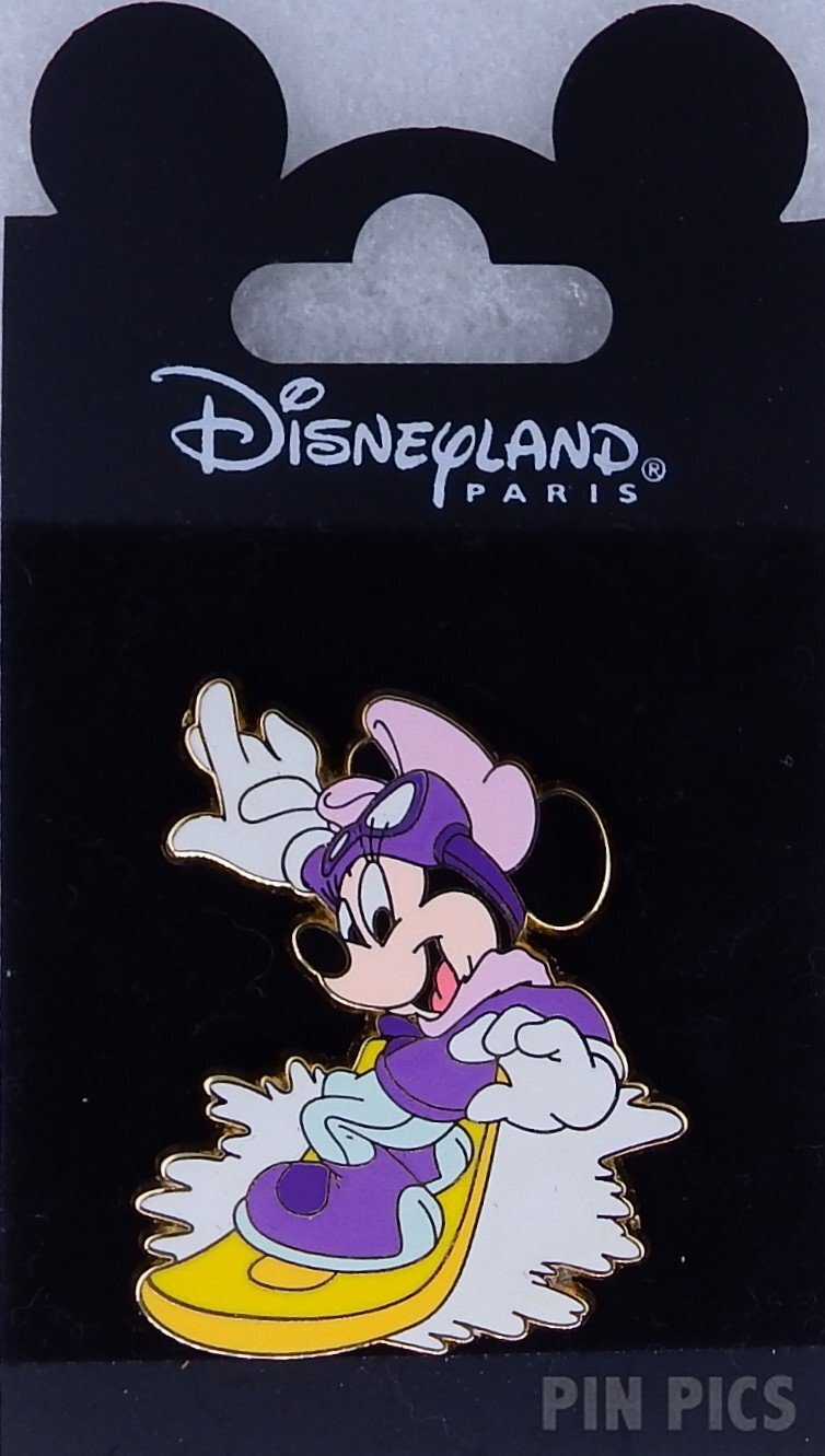 DLP - Minnie Snowboarding  pin collectible - Main Image 3