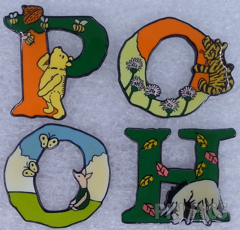Japan - Pooh - P - Classic Pooh - Benelic  pin collectible - Main Image 3