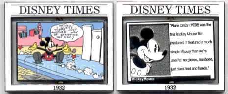 Mickey Mouse 70 Happy Years Framed Pin Set