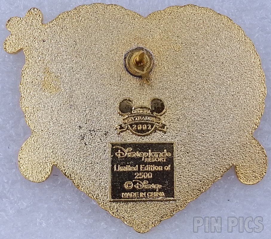 DLR - Mickey and Minnie - In Heart - Valentine’s Day  pin collectible - Main Image 2