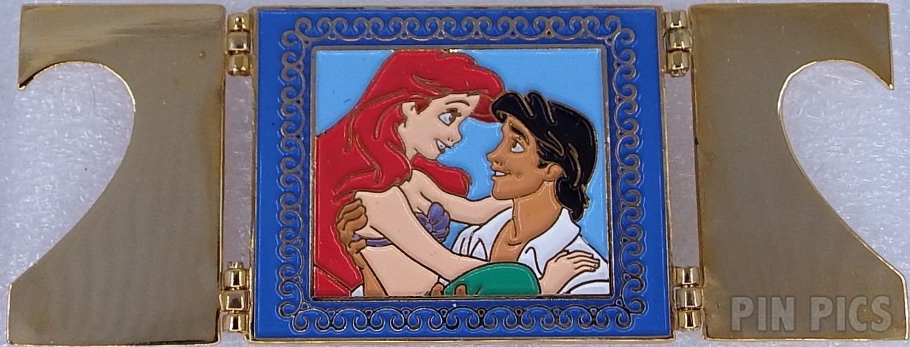 Japan - Ariel and Eric - Valentines Day 2002 - Little Mermaid - Hinged  pin collectible - Main Image 2