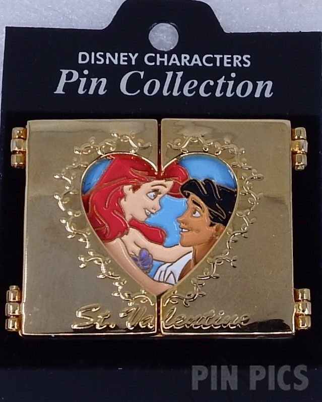 Japan - Ariel and Eric - Valentines Day 2002 - Little Mermaid - Hinged  pin collectible - Main Image 4