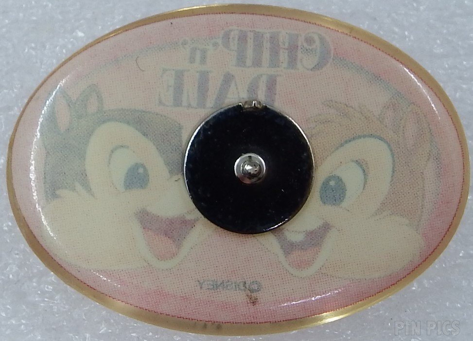 Japan - Chip and Dale - Pink Oval - Dome - JDS  pin collectible - Main Image 2