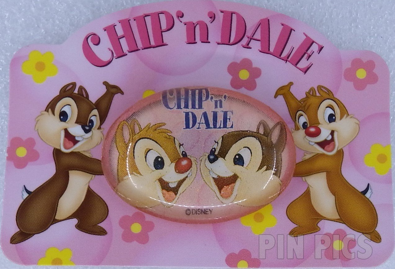 Japan - Chip and Dale - Pink Oval - Dome - JDS  pin collectible - Main Image 3