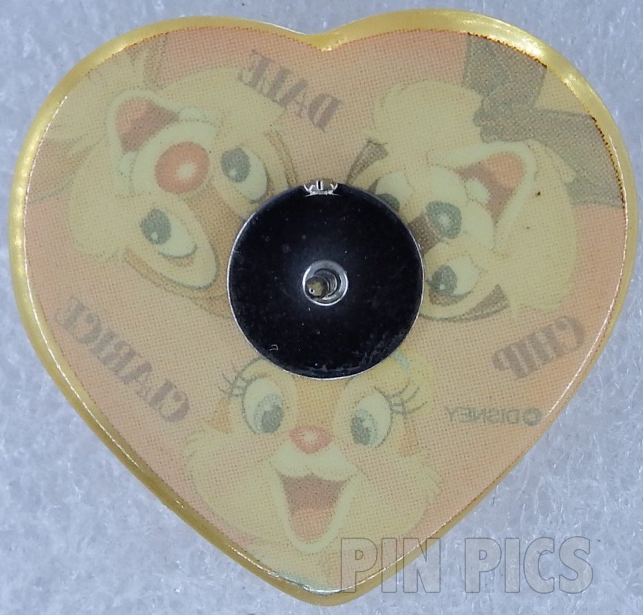 Japan - Clarice, Chip and Dale - Pink Heart - Dome - JDS  pin collectible - Main Image 2