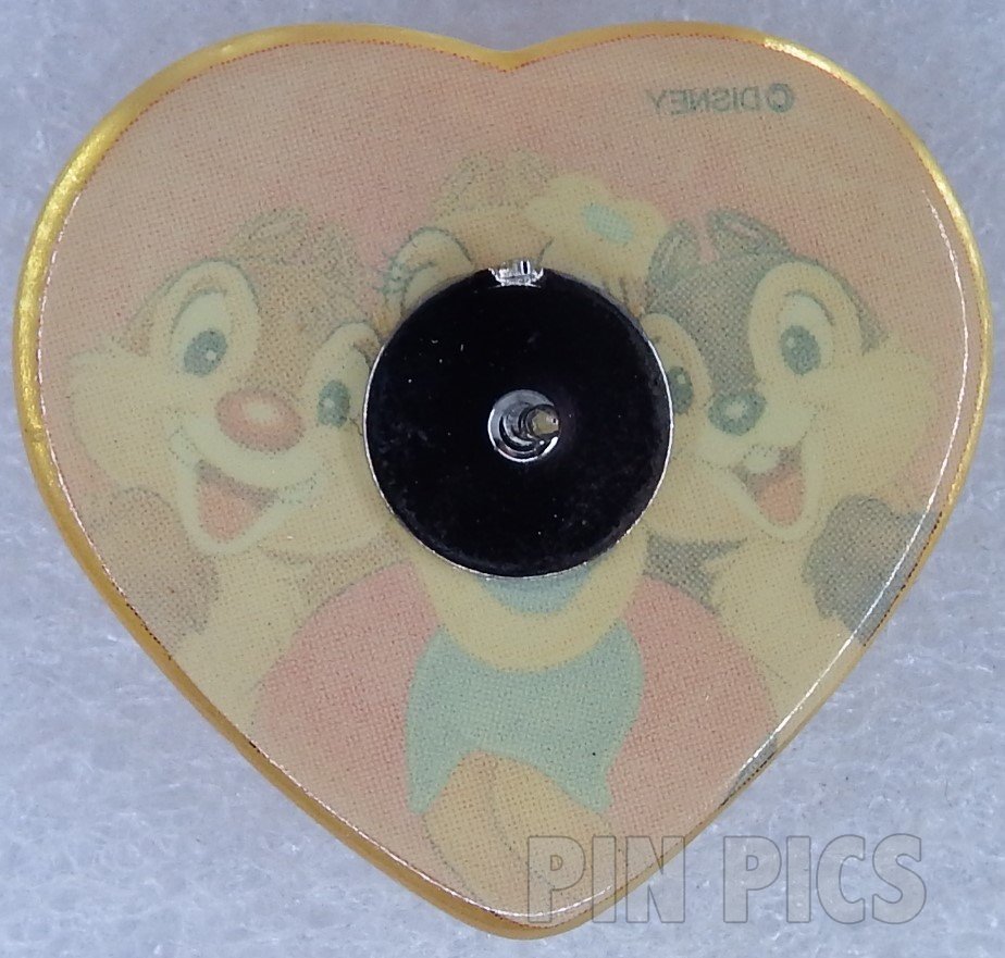 Japan - Clarice, Chip and Dale - Pink Heart - Dome - JDS  pin collectible - Main Image 2