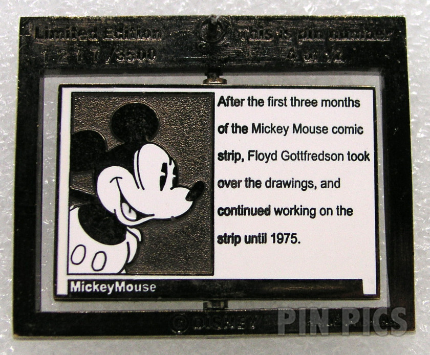 WDW - Disney Times: The First Mickey Mouse Sunday Comic Strip #4  pin collectible - Main Image 2