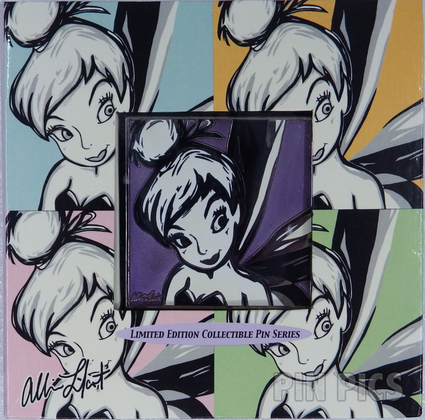 DLR - Tinker Bell - Allison Lefcort Color Portrait - Purple  pin collectible - Main Image 3