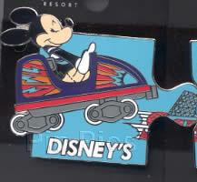 Japan - Mickey and Minnie Mouse - Blue Car Convertible - Mickeys Fun Ride - JDS