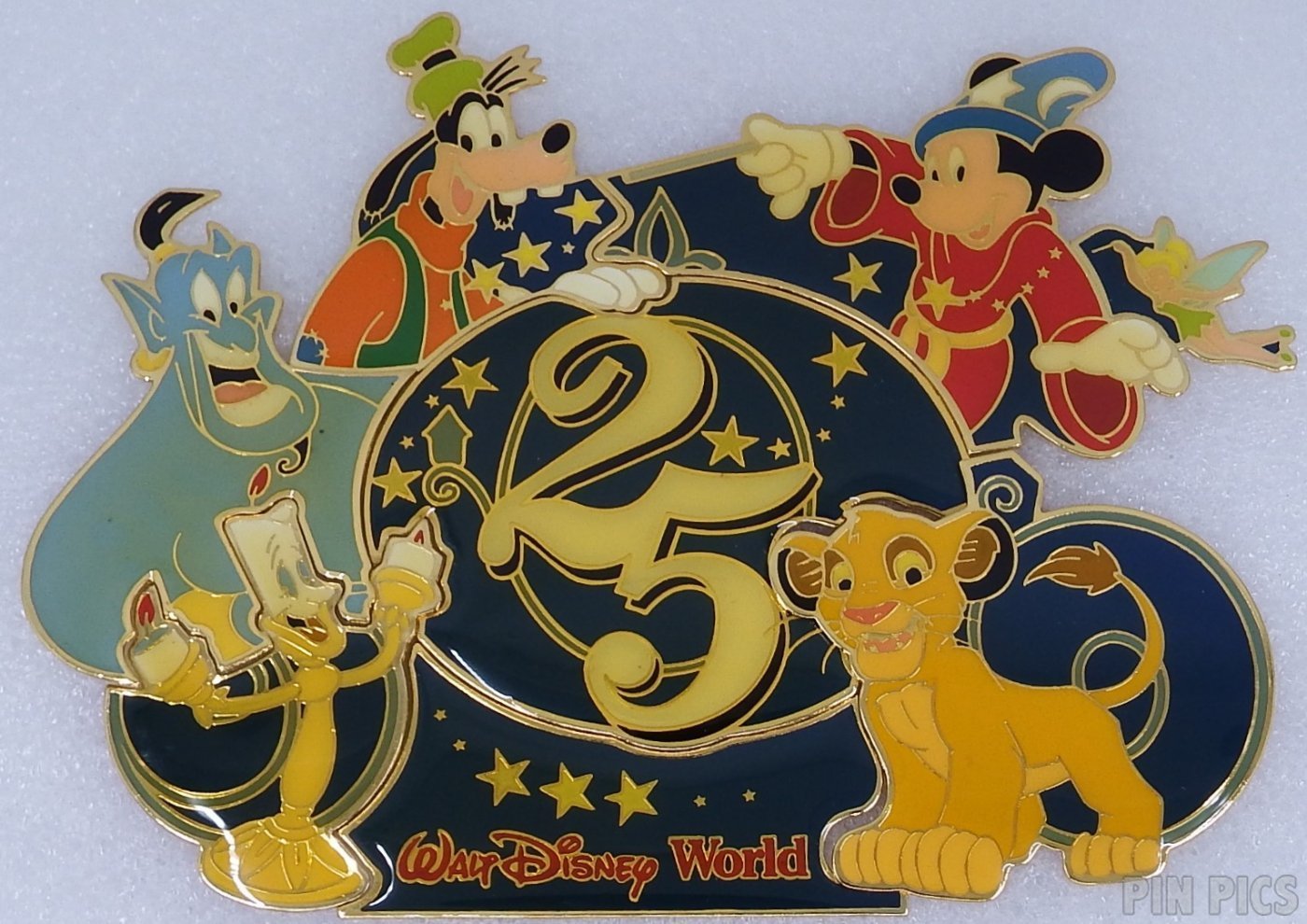 WDW - Magic Kingdom - 25th Anniversary Framed Set - Puzzle  pin collectible - Main Image 2