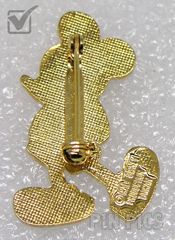 Button - Brooch - Mickey - White Face and Shoes  pin collectible - Main Image 2