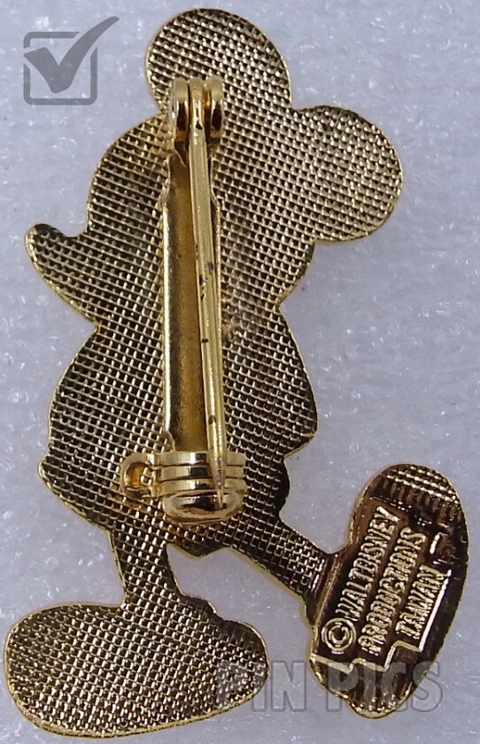 Button - Brooch - Mickey - White Face and Shoes  pin collectible - Main Image 4