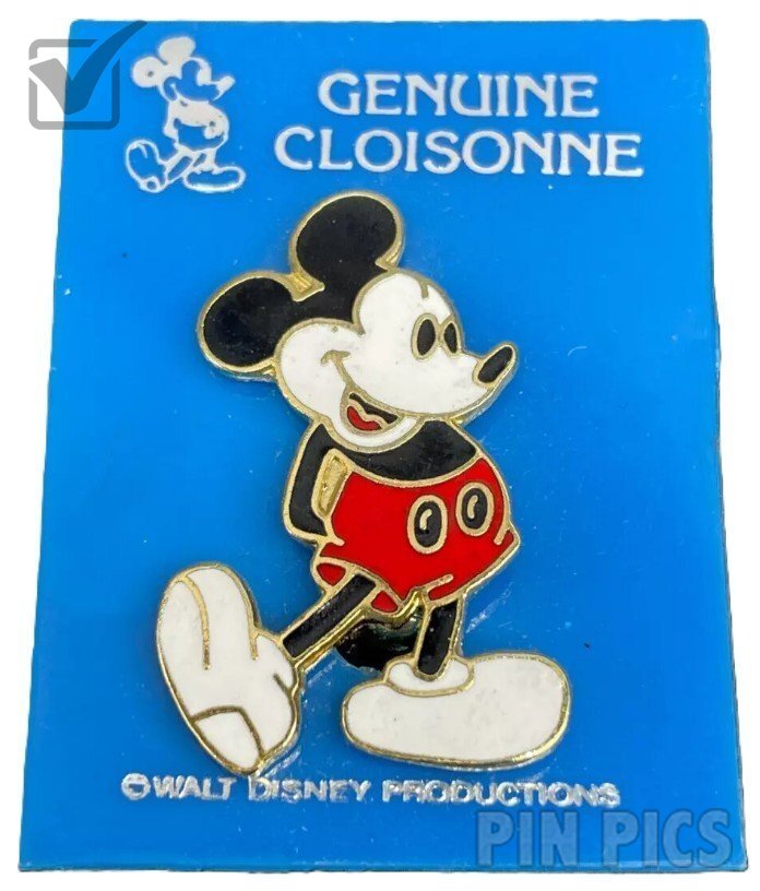 Button - Brooch - Mickey - White Face and Shoes  pin collectible - Main Image 5