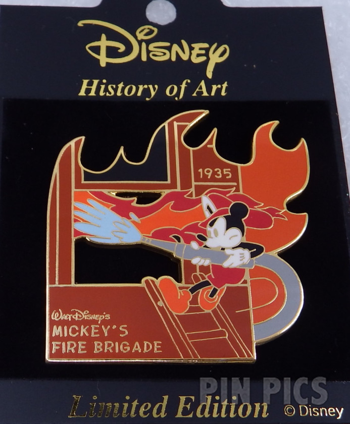 Japan - Mickey Mouse - Mickeys Fire Brigade 1935 - Fire Fighter - History of Art 2002  pin collectible - Main Image 3