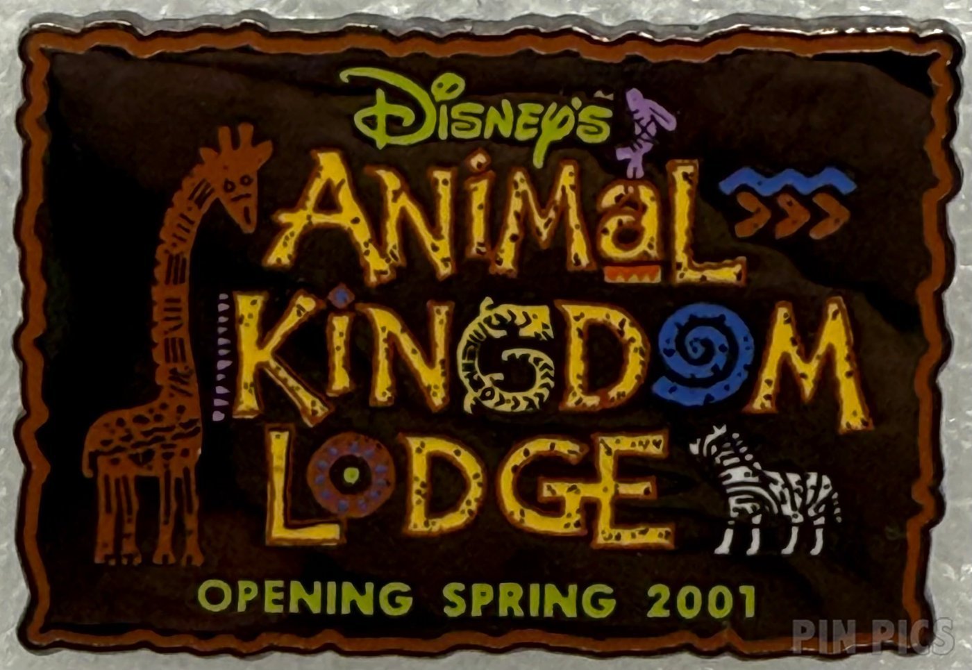 Disney’s Animal Kingdom Lodge - Opening Spring 2001 mirror version  pin collectible - Main Image 3
