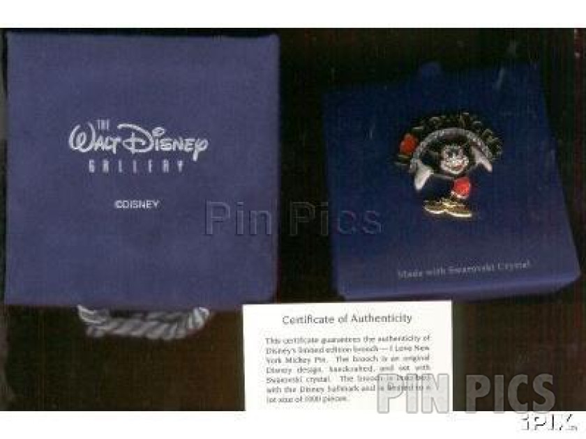 Disney Catalog - Mickey - I Love America - Swarovski  pin collectible - Main Image 2