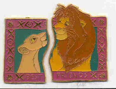 Simba and Nala Best Friends (2 Pin Set)  pin collectible - Main Image 1