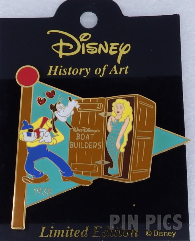 Japan - Goofy and Mermaid - Boat Builders 1938 - History of Art 2002  pin collectible - Main Image 3