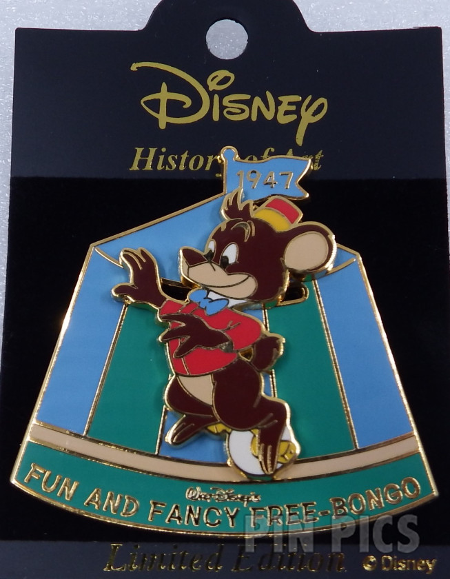 Japan - Bongo Bear - Fun and Fancy Free Bongo 1947 - History of Art 2002  pin collectible - Main Image 3