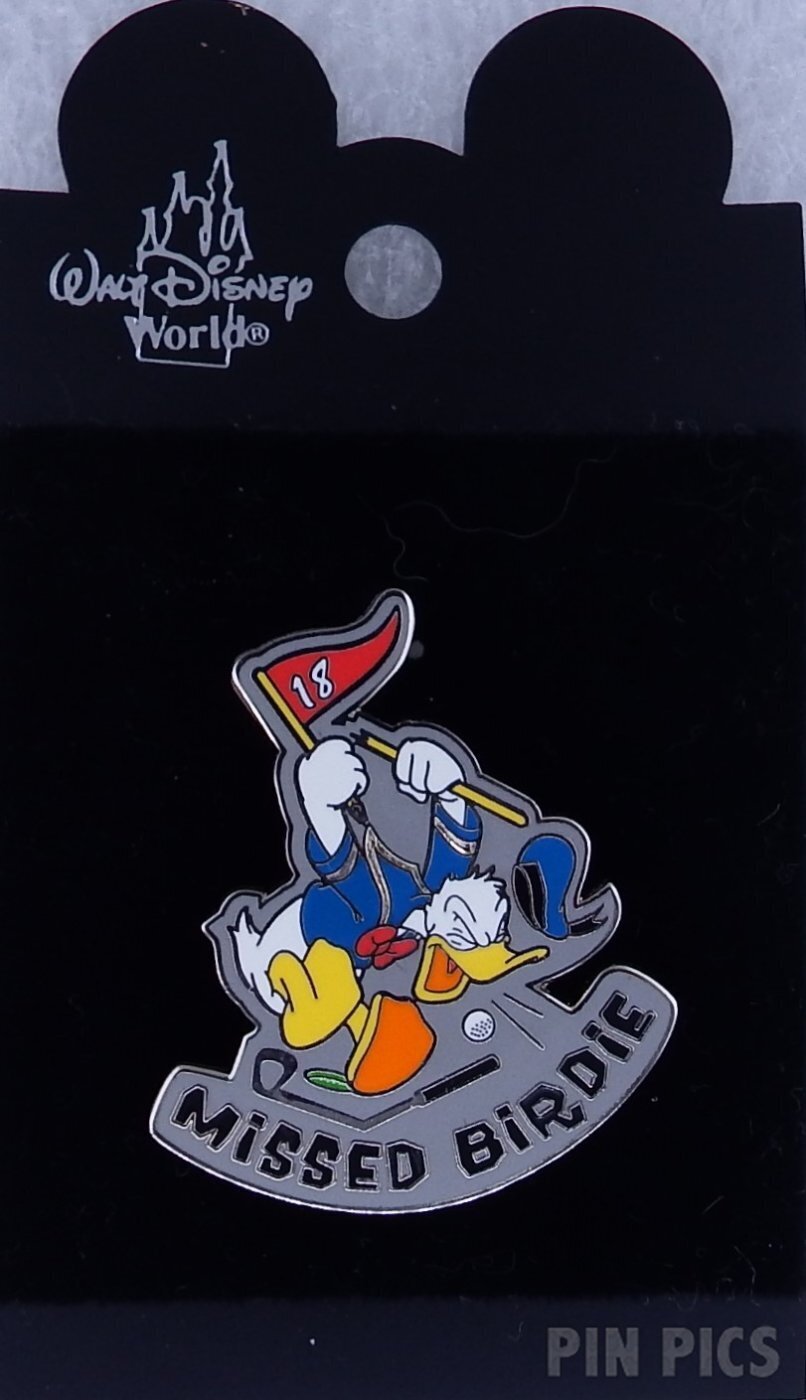 WDW - Angry Donald Duck - Missed Birdie  pin collectible - Main Image 3