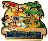 Disney's Sugar Bowl Ski Resort Skiing Donald Duck (Blue Sweater)