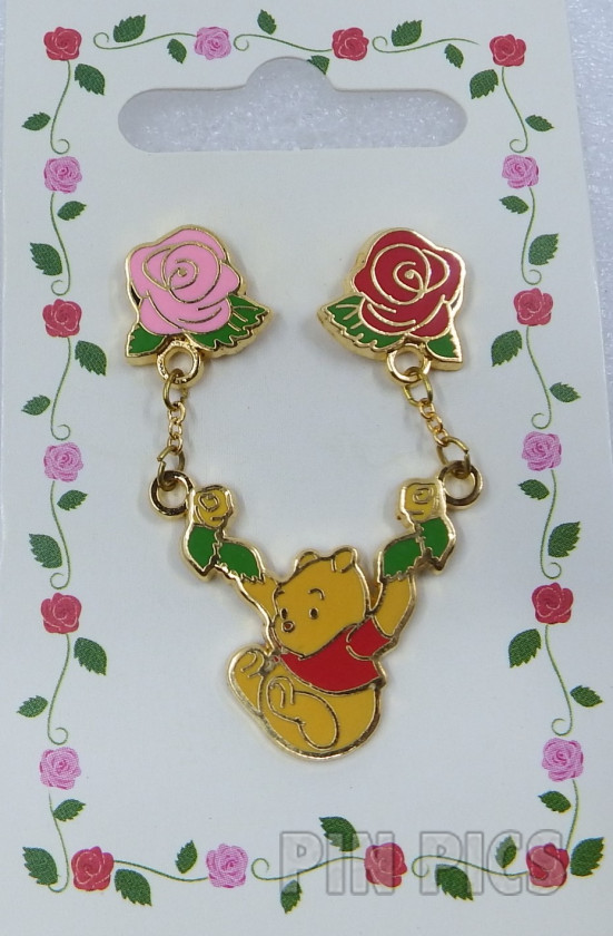 Japan - Pooh - Swinging - Rose Pooh - Dangle - JDS  pin collectible - Main Image 3