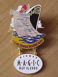 Tinker Bell Gold Pin With Cat's Eye Stone