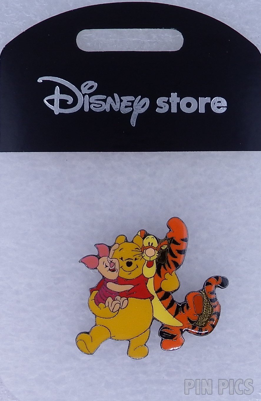 UK DS - Pooh, Piglet and Tigger Group Hug  pin collectible - Main Image 3