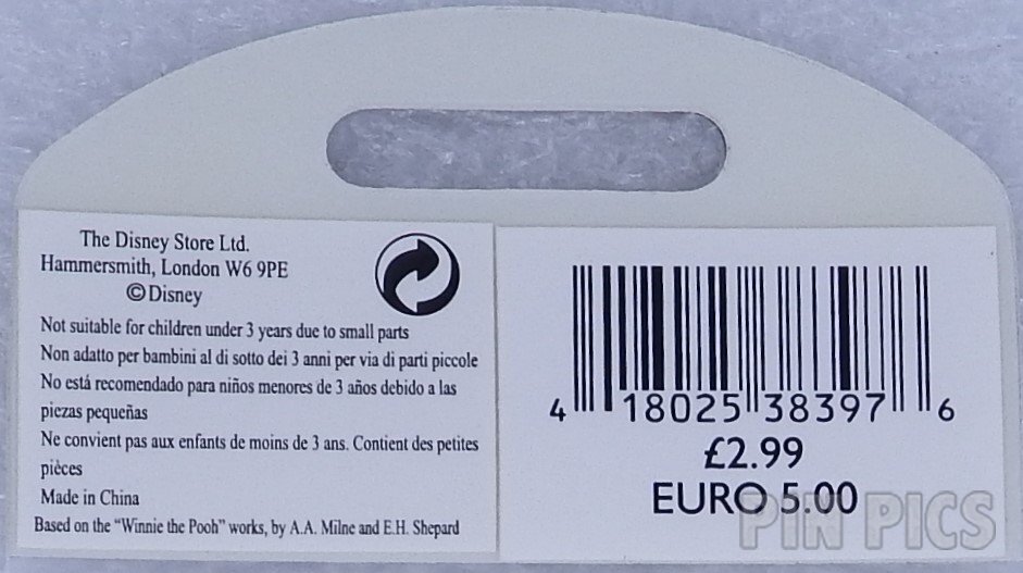 UK DS - Pooh, Piglet and Tigger Group Hug  pin collectible - Main Image 4