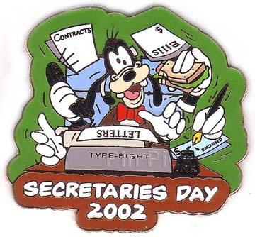 McDonald's Staffing Mickey holding a 'Happy Meal' banner Dangle Pin