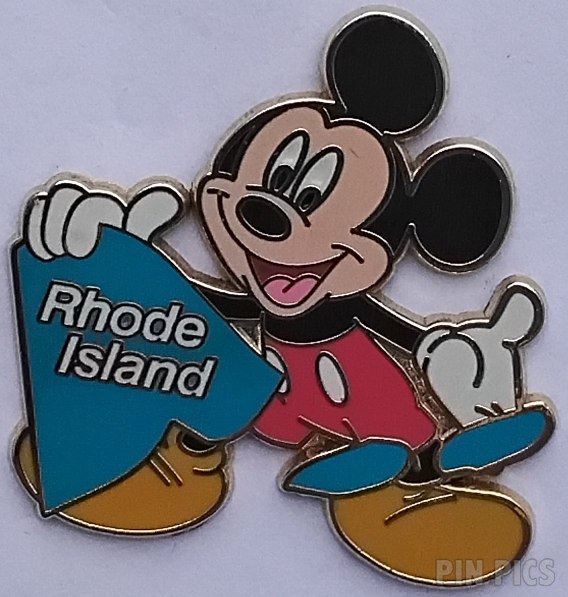 Eeyore with Christmas tree pewter pin