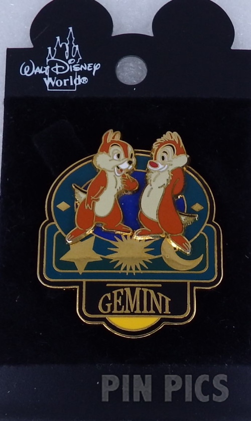 Chip and Dale - Gemini - Signs of the Zodiac  pin collectible - Main Image 3