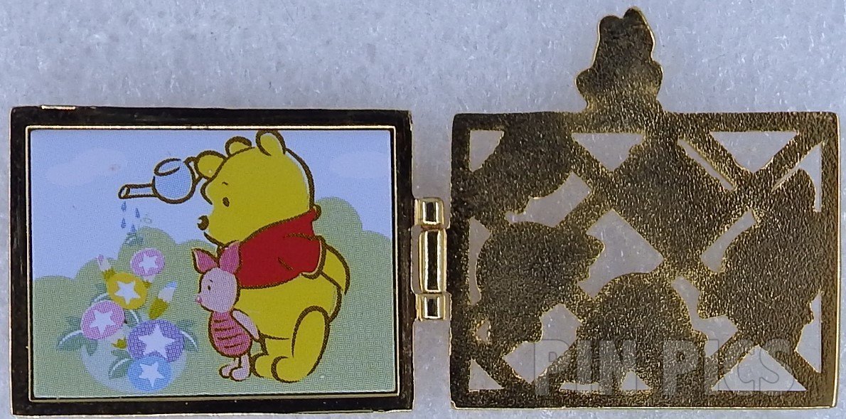 Japan - Pooh and Piglet - Garden Fence Pooh - Morning Glory - JDS  pin collectible - Main Image 2