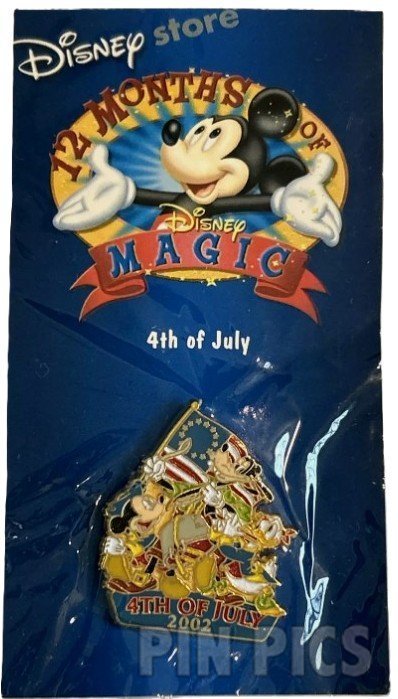 DIS - July - 12 Months of Magic Series 2002 - Bicentennial  pin collectible - Main Image 3