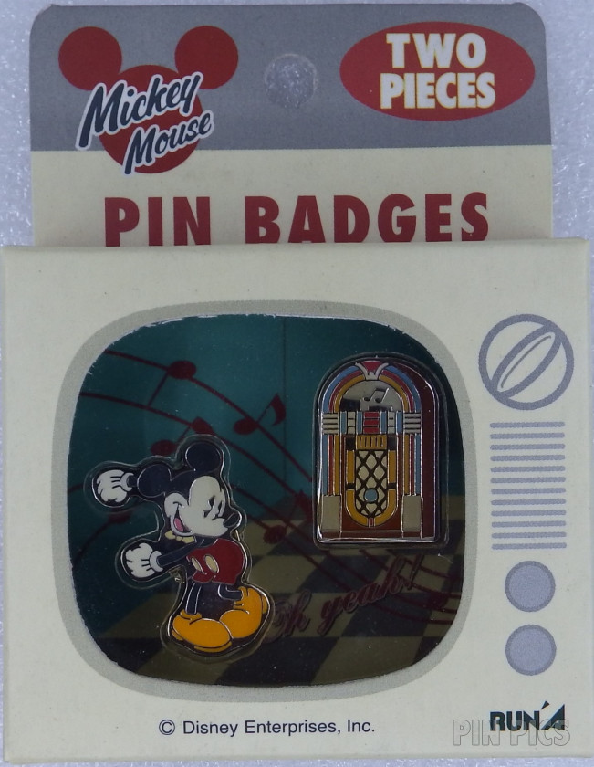 Japan - Mickey Mouse & Jukebox - Retro Set  pin collectible - Main Image 2