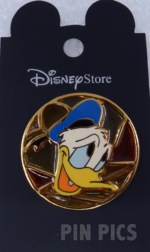 Japan - Donald Duck - Stained Glass Circle  pin collectible - Main Image 3