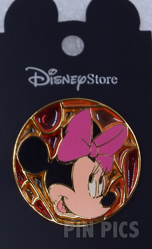 Japan - Minnie Mouse - Stained Glass Circle  pin collectible - Main Image 3