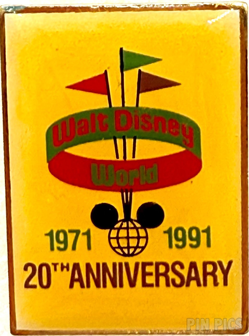 WDW - Mickey Icon - 20th Anniversary 1971-1991 - Cast  pin collectible - Main Image 2