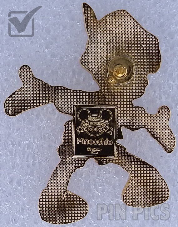 WDW - Pinocchio - Hands Spread Out  pin collectible - Main Image 2