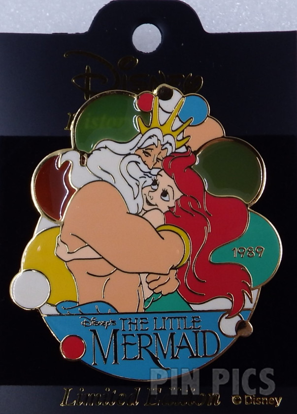 Japan - Ariel and King Triton - Little Mermaid 1989 - History of Art 2002  pin collectible - Main Image 3