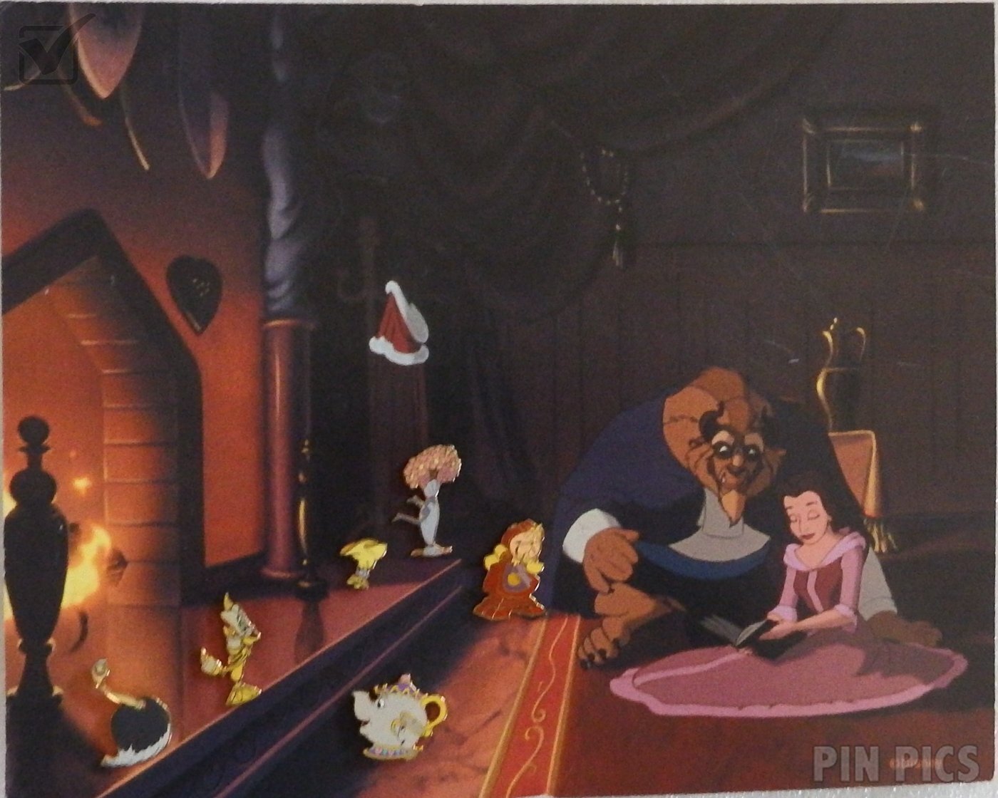 DLR GWP Beauty and the Beast Map  pin collectible - Main Image 3