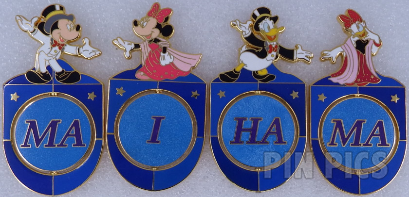Japan - Mickey, Minnie, Donald and Daisy Duck - Maihama Set - 2nd Anniversary - TDL  pin collectible - Main Image 2