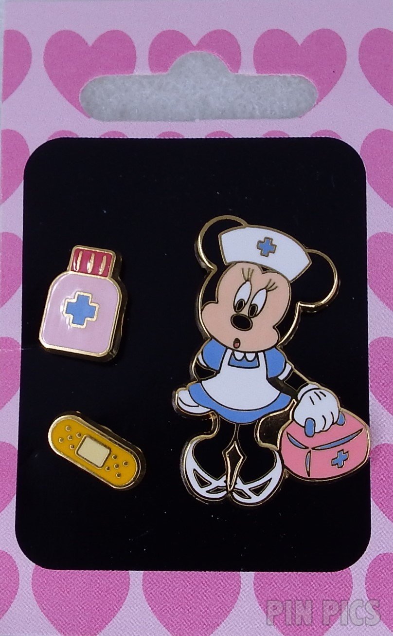 Japan - Minnie Mouse - Nurse Set - JDS  pin collectible - Main Image 2
