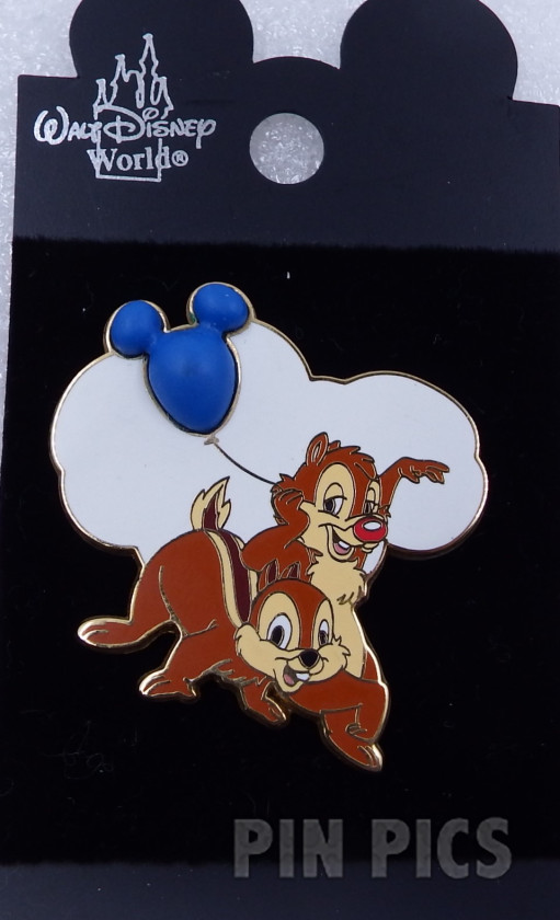 WDW - Chip and Dale - Mickey Shaped Balloon Free-D Series  pin collectible - Main Image 3