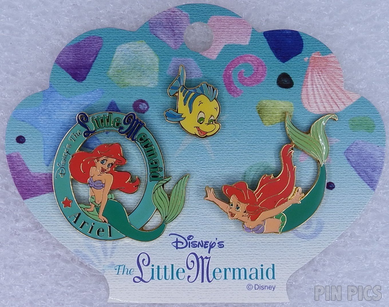 Japan - Ariel and Flounder - Little Mermaid Set - Disney Classic Expressions - Sony  pin collectible - Main Image 2