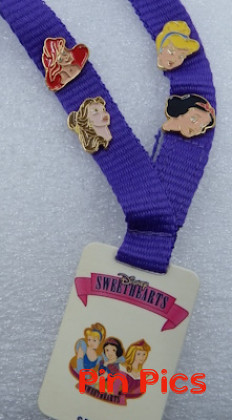 DS - Cinderella, Snow White, Belle and Ariel - Sweethearts Dolls - Character - Lanyard - Series 2 - Set  pin collectible - Main Image 2